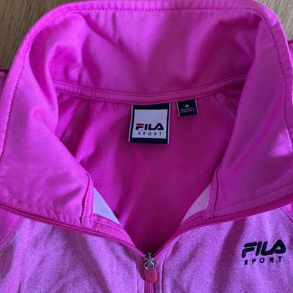 FILA SPORT Performance running tights leggings jacket hoody NWOT Med geometric - Picture 5 of 12